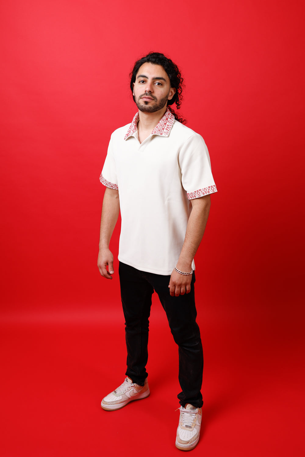 Ramallah Red on White