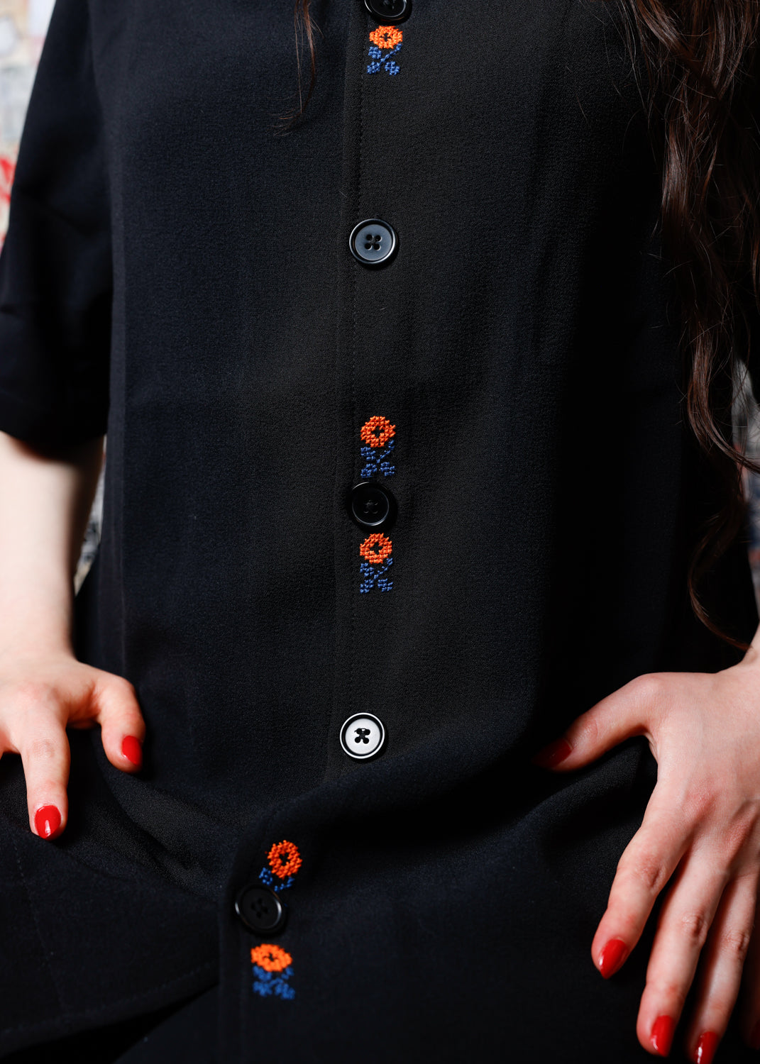 Royal Knicks button down