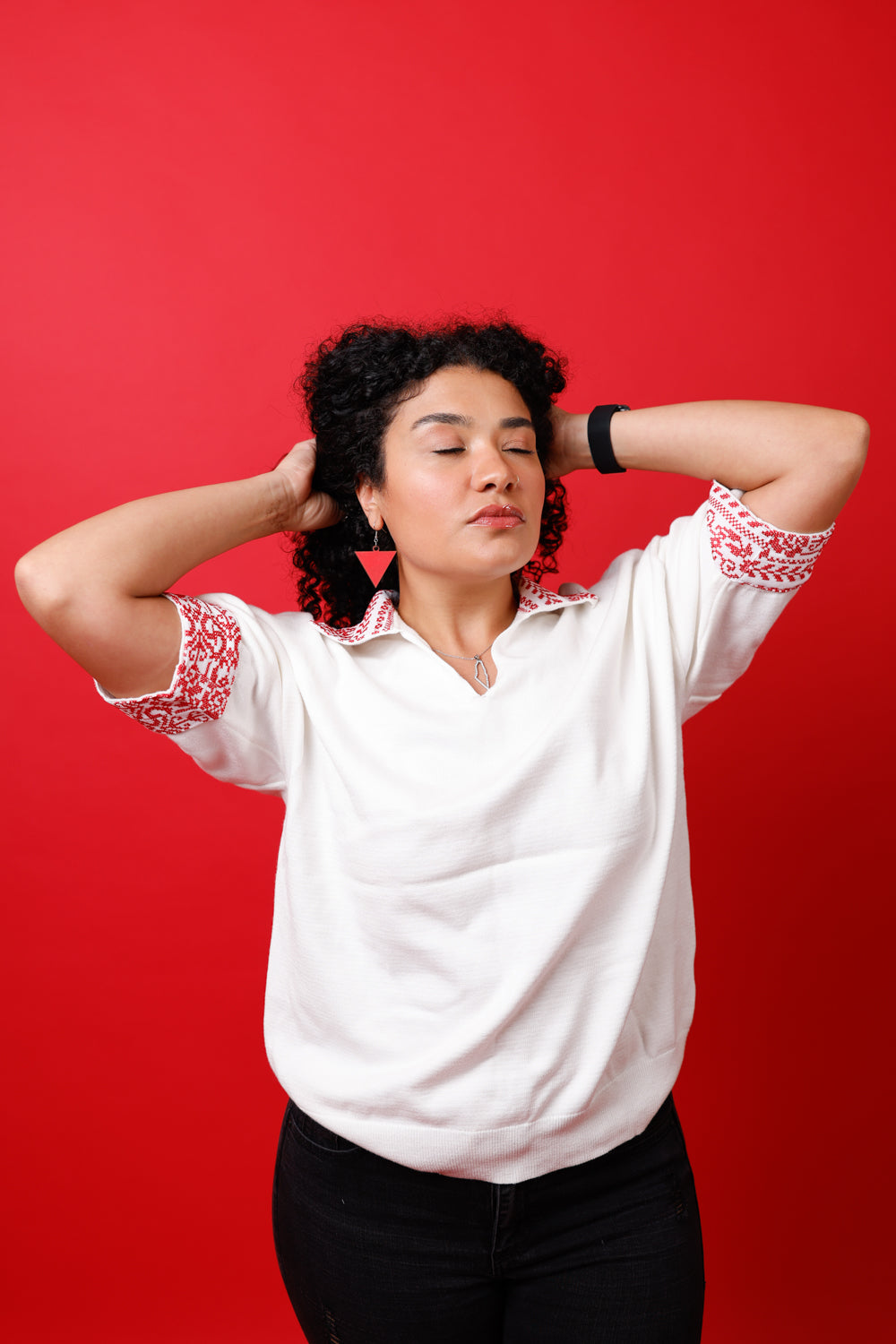 Ramallah Red on White