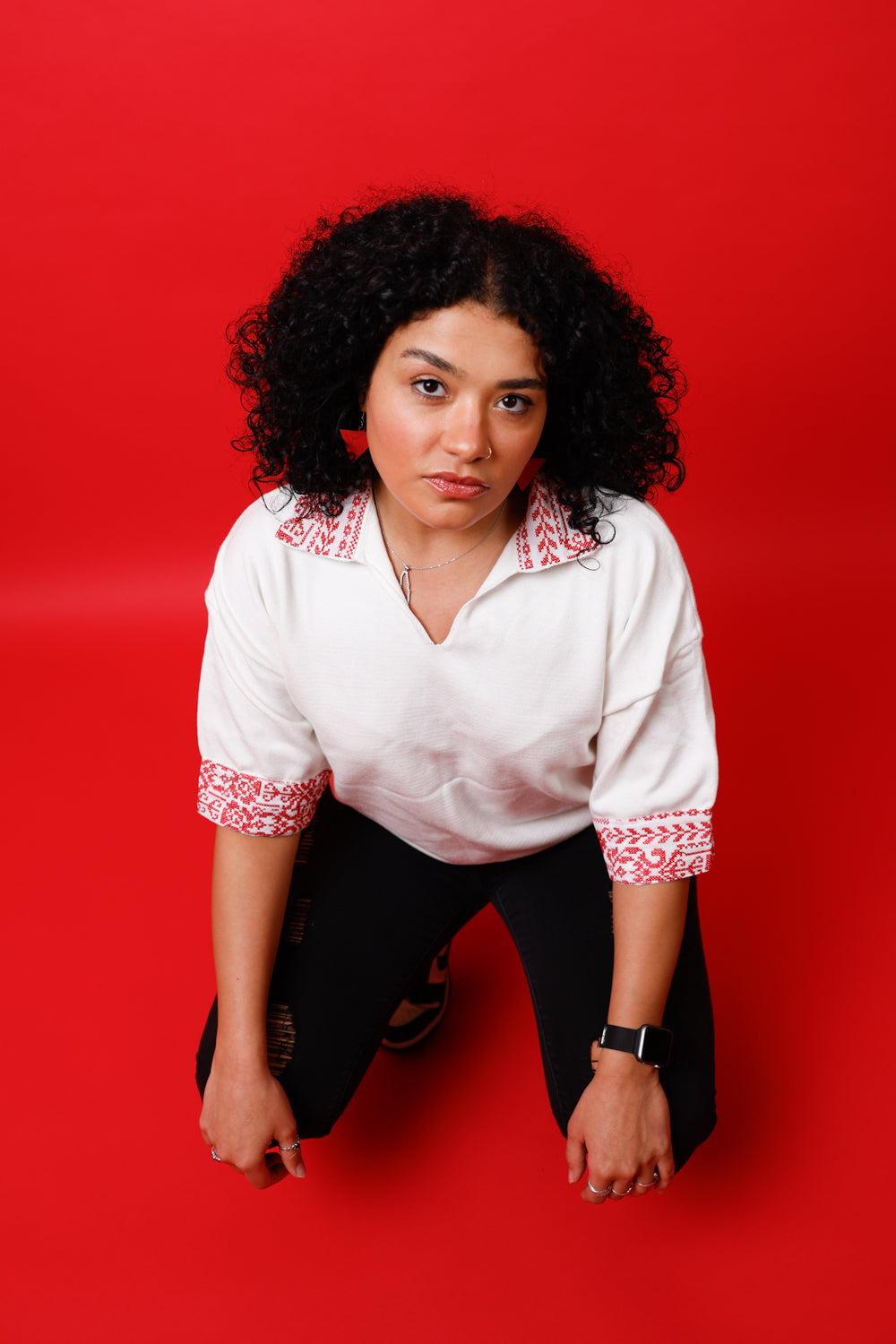 Ramallah Red on White