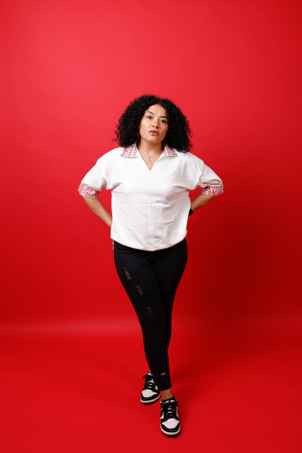 Ramallah Red on White